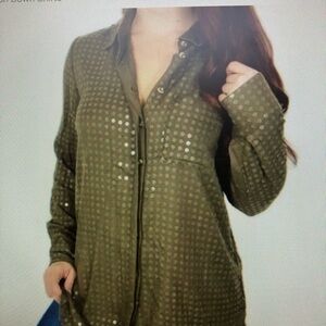 NWOT Maeve Sequin Tunic